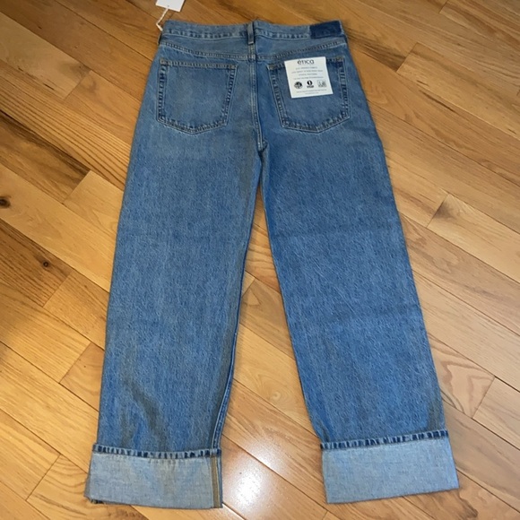 NWT Ética Stanton High-Rise Relaxed Cuff Jeans in Atwood size 30 - Picture 5 of 13